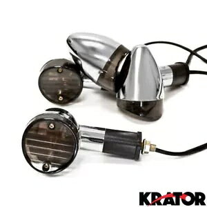 4x ブレットウインカー スズキイントルーダーヴォルシア VS 700 750 800 1400 1500用 4x Bullet Turn Signals For Suzuki Intruder Volusia VS 700 750 800 1400 1500 【並行輸入品】