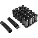 24x ブラック 14x1.5 ホイールラグナット + キー 2 個 2004-2017 シボレー シルバラード 3500 用 24x Black 14x1.5 Wheel Lug Nuts +2 Keys for 2004-2017 Chevy Silverado 3500(2)