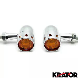 クロームターンシグナルライトヤマハ V スター Vstar 950 1100 1300 クラシックストライカー用 Chrome Turn Signals Light For Yamaha V-Star Vstar 950 1100 1300 Classic Stryker 【並行輸入品】