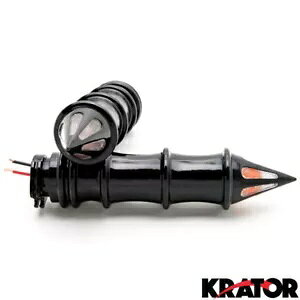 ウインカーハンドグリップ 1インチ ヤマハ V-Star Vstar 950 1100 1300 Classic Stryker用 Turn Signals Hand Grips 1