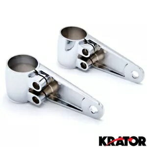 スズキ イントルーダー ヴォルシア マローダー サベージ用ヘッドライト フォーク ブラケット マウント Headlight Fork Bracket Mounts For Suzuki Intruder Volusia Marauder Savage 【並行輸入品】