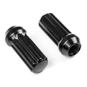 24x ブラック 14x1.5 ホイールラグナット + 2 キー 2004-2017 シボレー シルバラード 1500 24x Black 14x1.5 Wheel Lug Nuts +2 Keys for 2004-2017 Chevy Silverado 1500 【並行輸入品】