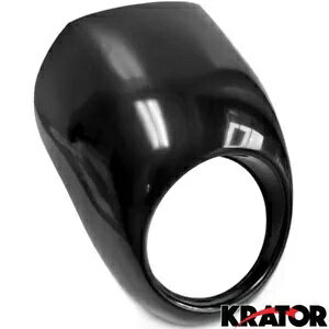 ヘッドライト フェアリング ブラック バイザー 1982-1989 ハーレーダビッドソン FXR & FXRS 用 Headlight Fairing Black Visor For 1982-1989 Harley Davidson FXR & FXRS 【並行輸入品】(2.0)