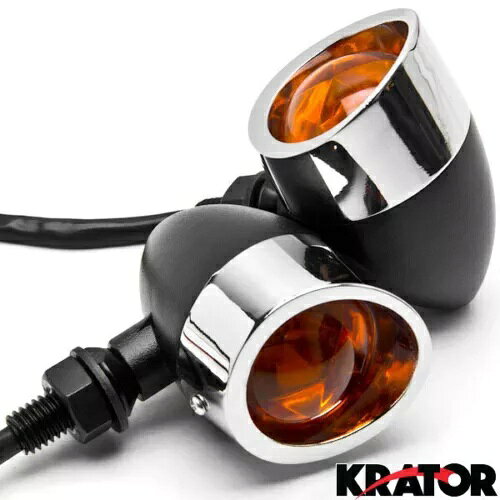 ブラック/クロームターンシグナルホンダゴールドウィングゴールドウィング GL 500 650 1000 1100 Black / Chrome Turn Signals For Honda Gold Wing Goldwing GL 500 650 1000 1100 【並行輸入品】