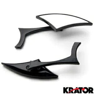 カスタム バックミラー ブラック ペア ハーレーダビッドソン XL 883 ハガー スポーツスター用 Custom Rear View Mirrors Black Pair For Harley Davidson XL 883 Hugger Sportster 