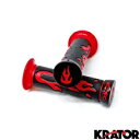 ATV / PWC フレーム ジェル レーシング グリップ ハンドルバー ペア ホンダ ランチャー用 ATV / PWC Flame Gel Racing Grips Handle Bar Pair for Honda Rancher