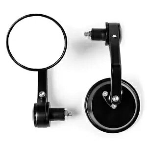 2x ブラック バーエンドミラー スズキ バンディット GSF 600 1200 1250 B-King Gladius 用 2x Black Bar End Mirrors For Suzuki Bandit GSF 600 1200 1250 B-King Gladius 【並行輸入品】