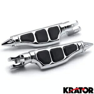 スティレットオートバイフットペグフットレストヤマハストライカー 2011-2013 フロント Stiletto Motorcycle Foot Pegs Footrests For Yamaha Stryker 2011-2013 Front 【並行輸入品】