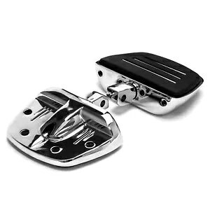 クロームフロアボードフットペグ ホンダ VTX1800 モデル 2002-2008 (リアのみ) Chrome Floorboards Footpegs For Honda VTX1800 Models 2002-2008 (Rear Only) 【並行輸入品】