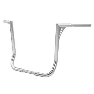 18インチ ライズ エイプ ハンガー ハンドルバー ハーレー ツーリング ストリート ロード グライド クロームに適合 18