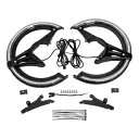 ブラック ブレーキ ローター カバー LED ライト アンバー ホンダ ゴールドウィング GL1800 18-2023用 Black Brake Rotor Covers LED Light Amber Fit For Honda Goldwing GL1800 18-2023(2)