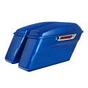 ペアハードサドルバッグ ハーレーツーリングロードグライドキング 14-UP エレクトリックブルーに適合 Pair Hard Saddlebags Fit For...