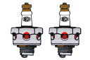 Beck 18mm スパークプラグパッチはハーレーダビッドソンに適合します Beck 18mm Spark Plug Patches fits Harley Davidson