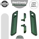 ハード キャンディ カメレオン フレーク サドルバッグ蓋レバー & ラッチ カバー キット 14 歳以上ハーレー用 Hard Candy Chameleon Flake Saddlebag Lid Lever & Latch Cover Kit For 14+ Harley