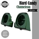 ハード キャンディ カメレオン 2014 年以降のハーレー 6.5 インチ スピーカー ポッド下部通気フェアリング用 HARD CANDY CHAMELEON For 2014+ Harley 6.5" Speaker Pods Lower Vented Fairings