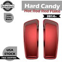 ハード キャンディ ホットロッド レッド フレーク ノーマル ストレッチ サドルバッグ蓋 14 歳以上 ハーレー用 Hard Candy Hot Rod Red...