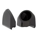 Advanblack ブラック ジャック メタリック 6.5 インチ スピーカー ポッド ハーレー キング ツアー パックに適合 Advanblack Black Jack Metallic 6.5" Speaker Pods Fits Harley King Tour Pack