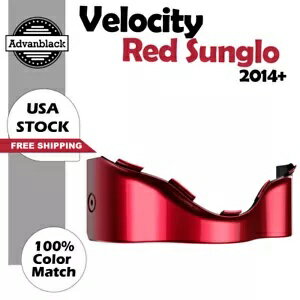 Velocity レッド Sunglo バットウィング フェアリング スカート 2014+ ハーレー ストリート エレクトラグライド用 Velocity Red Sunglo Batwing Fairing Skirt For 2014+ Harley Street Electra Glide