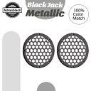 Advanblack x XBS HEX 6.5インチ スピーカー グリル ハーレー ブラック ジャック メタリック用 Advanblack x XBS HEX 6.5'' Speaker Grill For Harley Black Jack Metallic