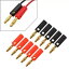 10 4mm 金メッキオーディオスピーカーワイヤーケーブルネジバナナプラグコネクタアダプター 10 4mm Gold Plated Audio Speaker Wire Cable Screws Banana Plug Connector Adapter 50,600円