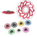 11T リアディレイラープーリーセラミックベアリングジョッキーホイールフィット 8/9/10/11 スピード 11T Rear Derailleur Pulley Ceramic Bearing Jockey Wheel Fit 8/9/10/11 Speed(2)