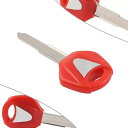 ブランクキーノーカットブレードレッドヤマハ XJR1300 FJR1300 XVS400 YZF R1 R6 XJR1200 Blank Key Uncut Blade Red For YAMAHA XJR1300 FJR1300 XVS400 YZF R1 R6 XJR1200(2)