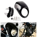 5-3/4" Headlight Cowl Fairing Mask Visor Cover Fit Harley Sportster Dyna Glide 5-3/4" Headlight Cowl Fairing Mask Visor Cover Fit Harley Sportster Dyna Glide