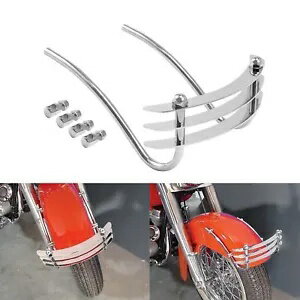 Front Fender Bumper Grill Cabbage Cutter Fit For Harley Softail Standard FXST US Front Fender Bu..