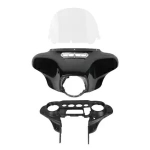 Batwing Inner Outer Fairing Clear Windshield Fit For Harley Electra Glide 14-23 Batwing Inner Outer Fairing Clear Windshield Fit For Harley Electra Glide 14-23