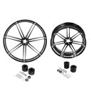 26'' Front Wheel 18'' Rear Wheel Rim Dual Hub Fit For Harley Street Glide 08-23 ...