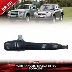 RH Rear Outer Door Handle Exterior Gloss Black For Ford Ranger Mazda BT-50 06-11 RH Rear Outer Door Handle Exterior Gloss Black For Ford Ranger Mazda BT-50 06-11
