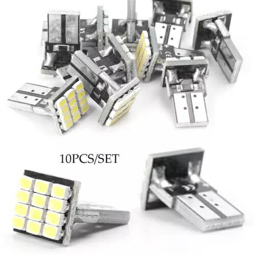 10 個 12 SMD 車の地図読書ランプ電球ターンシグナルインジケーターライト T10 1206 用 10pcs 12 SMD C..