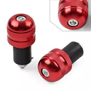 レッドユニバーサル 7/8 オートバイハンドルバーグリップバーエンドキャッププラグスライダー Red Universal 7/8 Motorcycle Handlebar Grips Bar End Cap Plug Slider