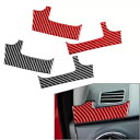 LHD カーボンファイバーブラックダッシュボードエアアウトレットカバートリムトヨタタンドラ 2014-21 LHD Carbon Fiber Black Das...
