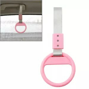 車リング電車バスハンドルハンドストラップドリフトチャームツールピンク Car Ring Train Bus Handle H..