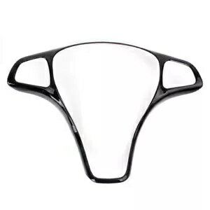 メルセデス A/B/C/E/S/S クラスのステアリングホイールカバートリム装飾ブラック塗装 For Mercedes A/B..