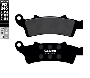 Galfer FD245G1050 セミメタル スクーター フロント 8.4mm ブレーキ パッド Kymco Downtown 用- Galfer FD245G1050 Semi-Metal Scooter Front 8.4mm Brake Pads for Kymco Downtown-