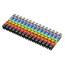 カラーケーブルマーキング、100個セット- Colored Cable Markings, Set 100pcs-
