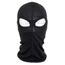 ストームフード ストームマスク フェイスマスク ダブルアイ ブラック 綿100% バイク用- Storm hood storm mask face mask double eye black 100% cotton motorcycle-