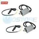Set of 2 Ignition Coils and Caps for Honda CB350 CL350 SL350 CB/CL/CJ360 twins S...