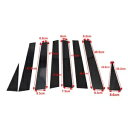 ピラーポストセットドアウィンドウカバートリムキット日産エクストレイルローグ 2008-2013 Pillar Post Set Door Window Cover Trim Kit For Nissan X-trail Rogue 2008-2013