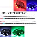30cm/11.81インチ LED 車用フレキシブルライトストリップ 車 トラック モーターグリル 12V ブルー 30cm/11.81