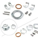 排気マフラーパイプコレット首輪クランプホルダーホンダ CG125 CB XL 125cc Exhaust Muffler Pipe Collets Collars Clamp Holder For Honda CG125 CB XL 125cc(2)