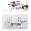 10x 1.1mm~2.0mm PCB CNC プリント基板超硬マイクロドリルビットセット 10x 1.1mm~2.0mm PCB CNC Print Circ...