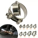 1 個オートバイの排気管クランプ 26-28 ミリメートルステンレス鋼マフラー固定キャリパー 1PCS Motorcycle Exhaust Pipe Clam...