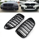 1 ペアグリル (左 & 右) ダブルラインフィット BMW 5 シリーズ G30 セダン 2017-現在 1 Pair Grille (Left & Righ...