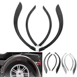 オートバイリアフェンダーフレアスカートトリムアクセントハーレートライグライドウルトラ Motorcycle Rear Fender Flares Skirts Trim Accent For Harley Tri-Glide Ultra