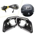 LED デイタイムランニングライト ウインカー付き 日産 ローグ エクストレイル 2014-2016 に適合 LED Daytime Running Light with Turn Signals Fits Nissan Rogue X-Trail 2014-2016