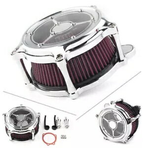 エアクリーナーインテークフィルターハーレーツーリングロードキングエレクトラグライド08-16クロム用 Air Cleaner Intake Filter For Harley Touring Road King Electra Glide 08-16 Chrom