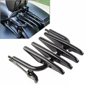 取り外し可能なステルス ラゲッジ ラック グロス ブラック ハーレー ツーリング FLHR FLTR 09-23 に適合 Detachable Stealth Luggage Rack Gloss Black Fit Harley Touring FLHR FLTR 09-23